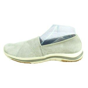 LL Bean Back Cove Gray Suede Slip On Stretch Nubuck Sneaker Shoes Size 9 M